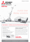 Mitsubishi Electric XD510U Video/Data Projector