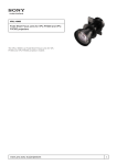 Sony VPLL-4008 projection lense
