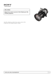 Sony VPLL-Z4015 projection lense