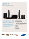 Samsung HT-X715T Home Theatre System