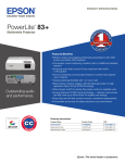 Epson PowerLite 83+