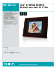 Coby 10.4" Digital Photo Frame
