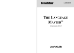 Franklin LM6000SE Dictionary