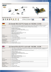 EXSYS 2S Serial RS-232 PCI card w/ 16C950, 32-Bit