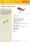 DeLOCK FireWire PCI Card, 3+1 Port