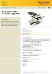 DeLOCK PCI Express card 4 x serial, 1x parallel