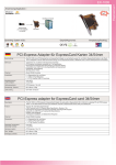 EXSYS Adapter PCI-Express to ExpressCard