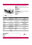 LG DS325 data projector