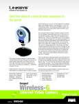 Linksys Compact Wireless-G Internet Video Camera