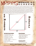 Mustang Manual 4:3 Screen