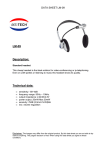 MS-Tech LM-09 Stereo Headset