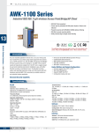 Moxa AWK-1100 Industrial Wireless AP/Bridge/AP Client