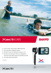 Sanyo Waterproof Digital Movie Camera Xacti VPC-CA65, Blue