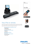 Philips SJM3151 For iPod Universal remote
