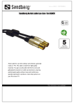 Sandberg Aerial cable Lux-Line 5m BLACK