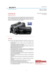 Sony HDR-SR12E hand-held camcorder