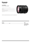 Panasonic L-ES014050E camera lense