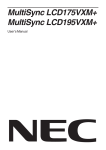 NEC MultiSync® LCD195VXM+ BLK