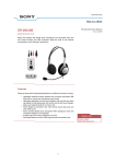 Sony DR-260USB Stereo Headset
