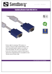 Sandberg Monitor Cable VGA LUX 3 m