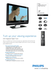Philips widescreen flat TV 19PFL5522D 19" HD-Ready Black High Gloss