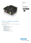Philips Scart Adapter Switchable Composite A/V + S-Video