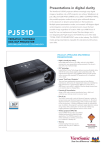 Viewsonic PJ551D data projector