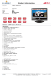 Akai LCD-TV / DVD Combi 22" HD-Ready Black