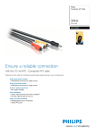 Philips SWV2533 3.0 m 3.5 mm (M) Composite A/V cable