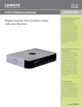 Cisco 8-Port Telephony Gateway