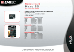 Emtec 2GB Micro-SD memory card 60x