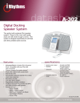 iRhythms Digital Docking iPod Speaker System, White