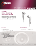 iRhythms Noise Isolation Stereo Earphones