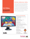 Viewsonic A Series 19" Value Series Widescreen LCD
