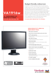 Viewsonic Value Series 19" VA1916w LCD