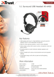 Trust 5.1 Surround USB Headset HS-6400