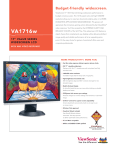 Viewsonic Value Series 17" VA1716w LCD