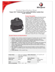 Targus 15.4" Trademark Toploading 400 Edition Notebook Case