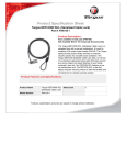 Targus DEFCON SCL Serialised Cable Lock