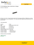 StarTech.com 1U 12 Port Wall Mount Cat5e 110 Patch Panel - 45 Degree