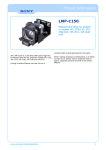 Sony LMPC150 projection lamp