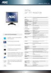 AOC 19" 197SA-1 TFT Monitor