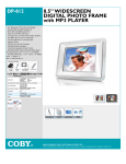 Coby 8.5" (16:9) Widescreen Digital Photo Frame