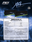 PNY XLR8™ 2GB (2 x 1GB) DDR2 800