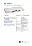 Dynamode 24-Port 10/100 PLUS 2-Ports Gigabit Switch