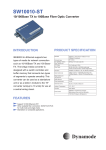 Dynamode 10/100Base TX to 100Base Fibre Optic Converter