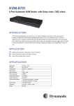 Dynamode 8-Port Rackmount KVM with OSD - No Cables Supplied