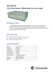 Dynamode 4 Port Video Splitter-150MHz