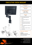 Comrac COMLA80 flat panel desk mount