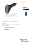 Philips SJM2205 USB 2.0 Car Charger